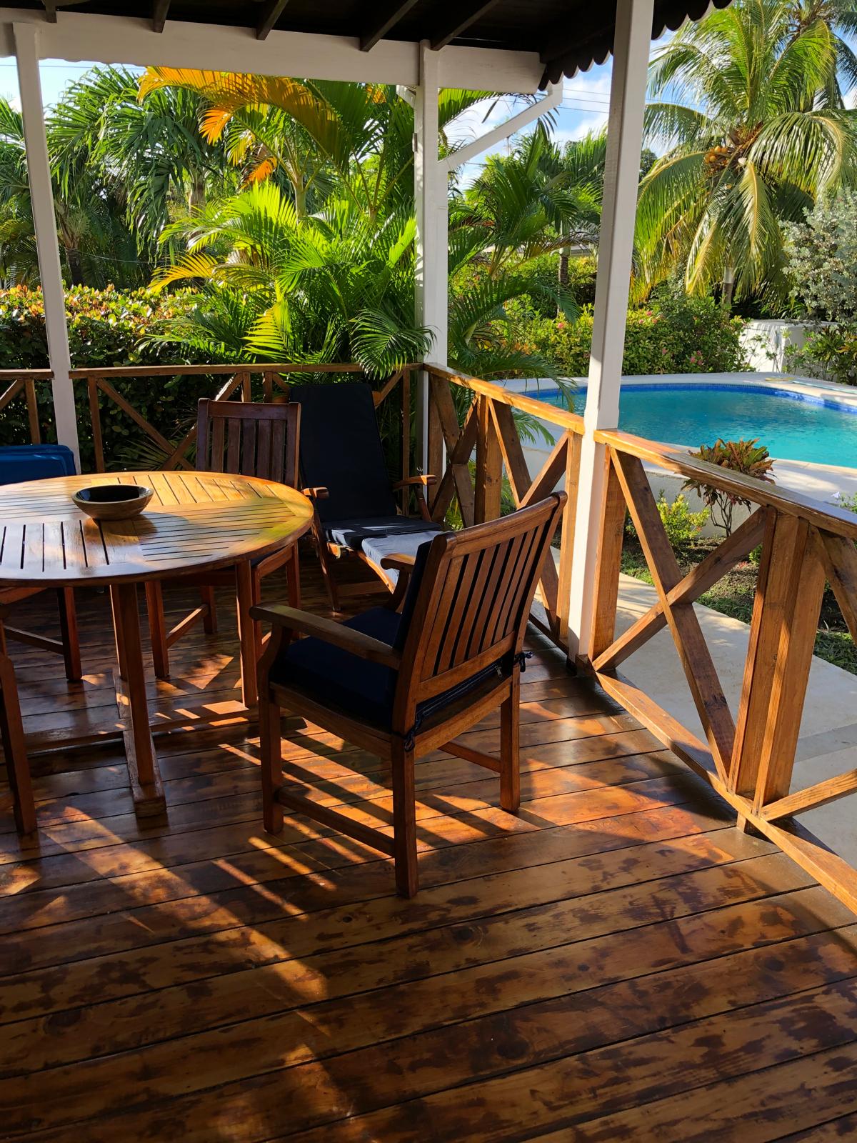 Patio With Pool View